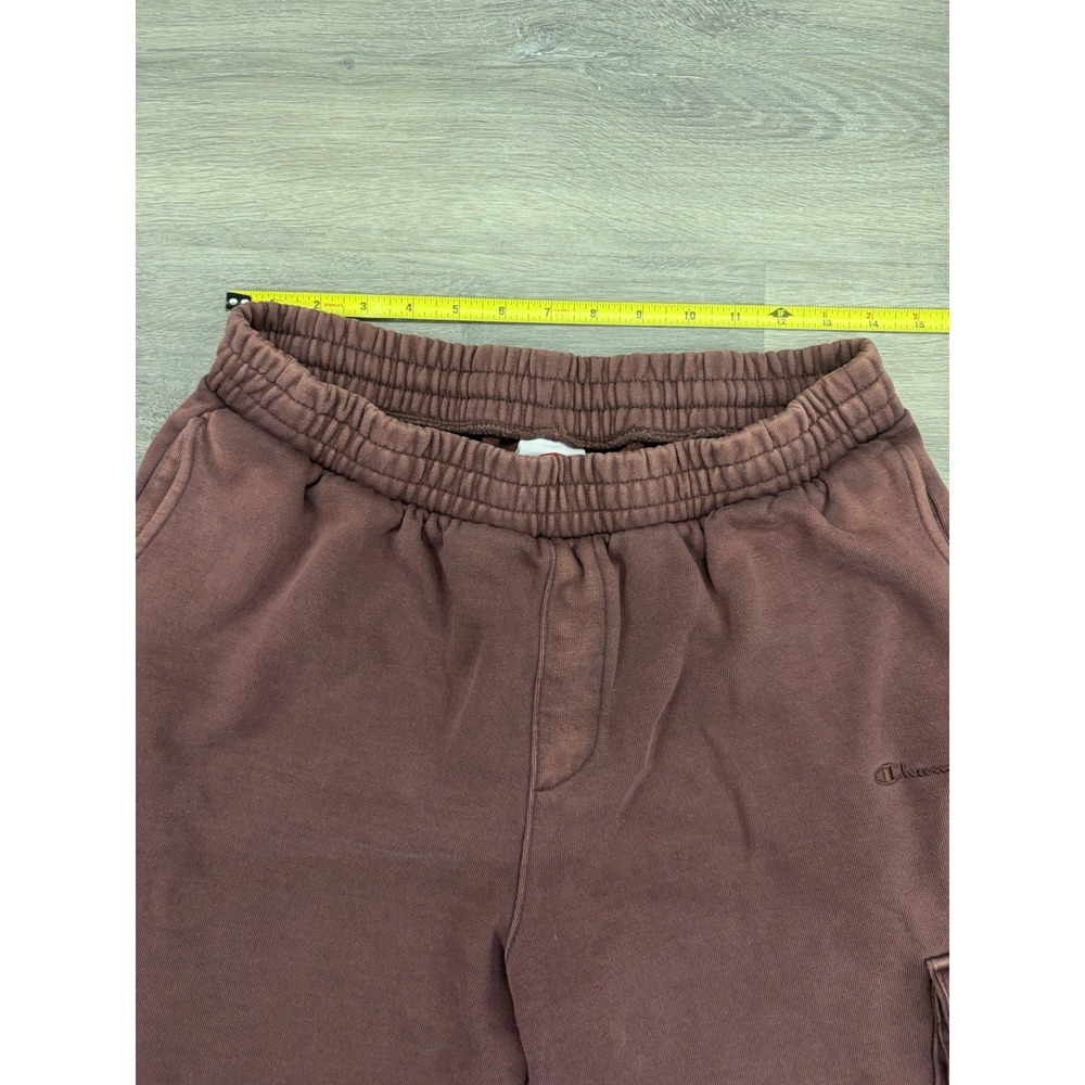 Champion Reverse Weave Cargo Sweatpants Men's M Burgundy Heavyweight Joggers - Picture 8 of 8